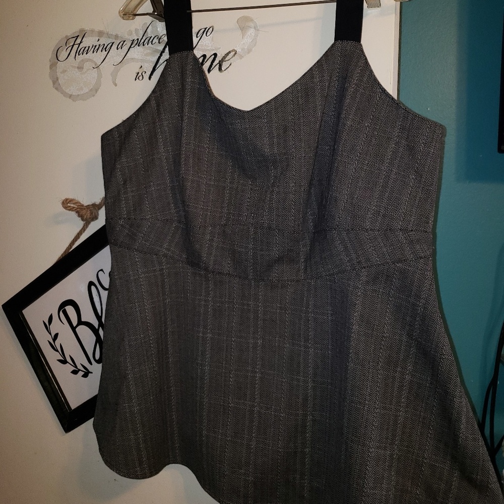 flared tank top